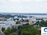 Вид на город с офисной башни